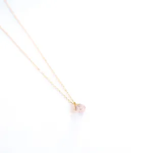 Carmel Rose Quartz Necklace