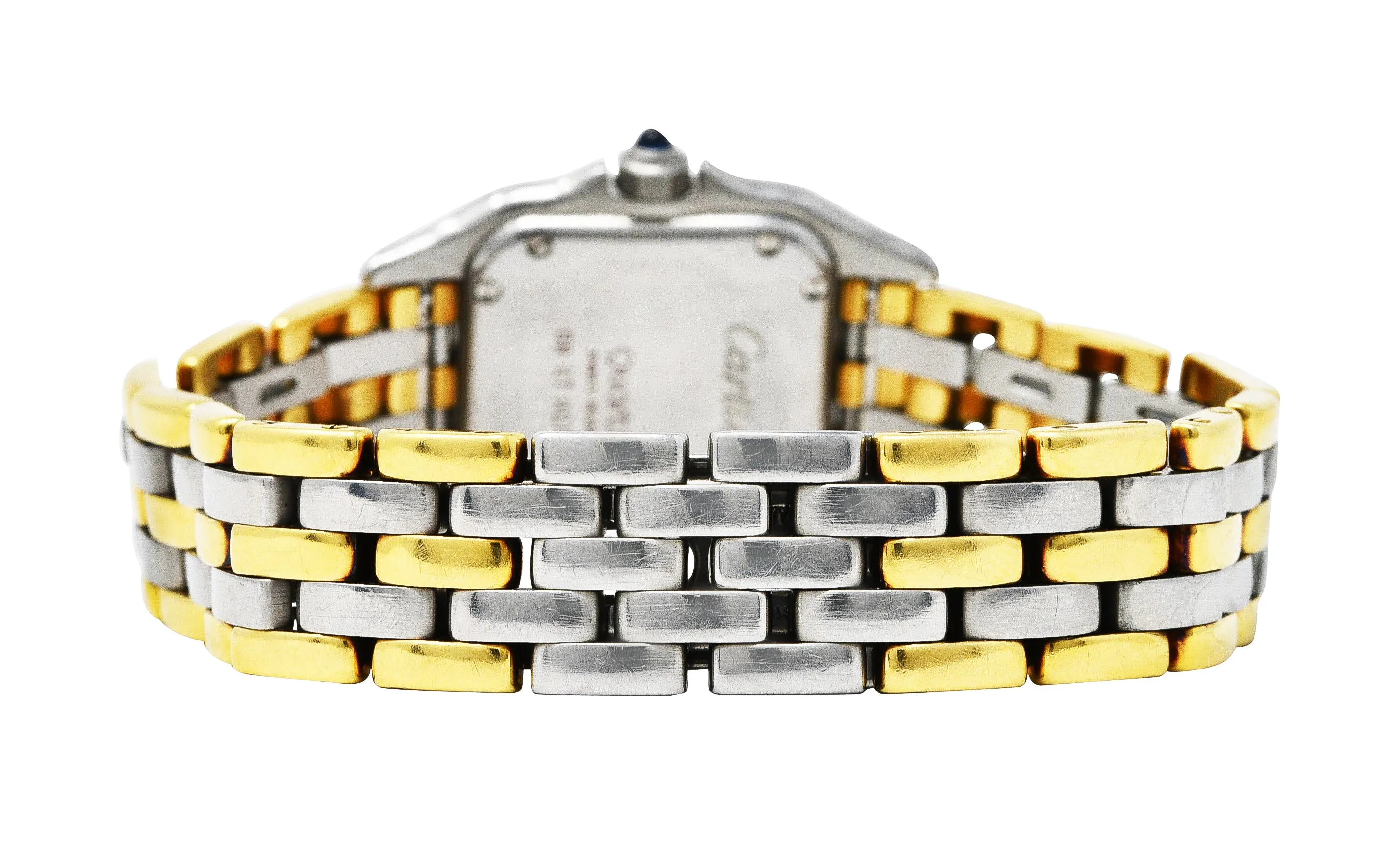 Cartier 18 Karat Gold Stainless Steel Panthere De Cartier Watch Bracelet