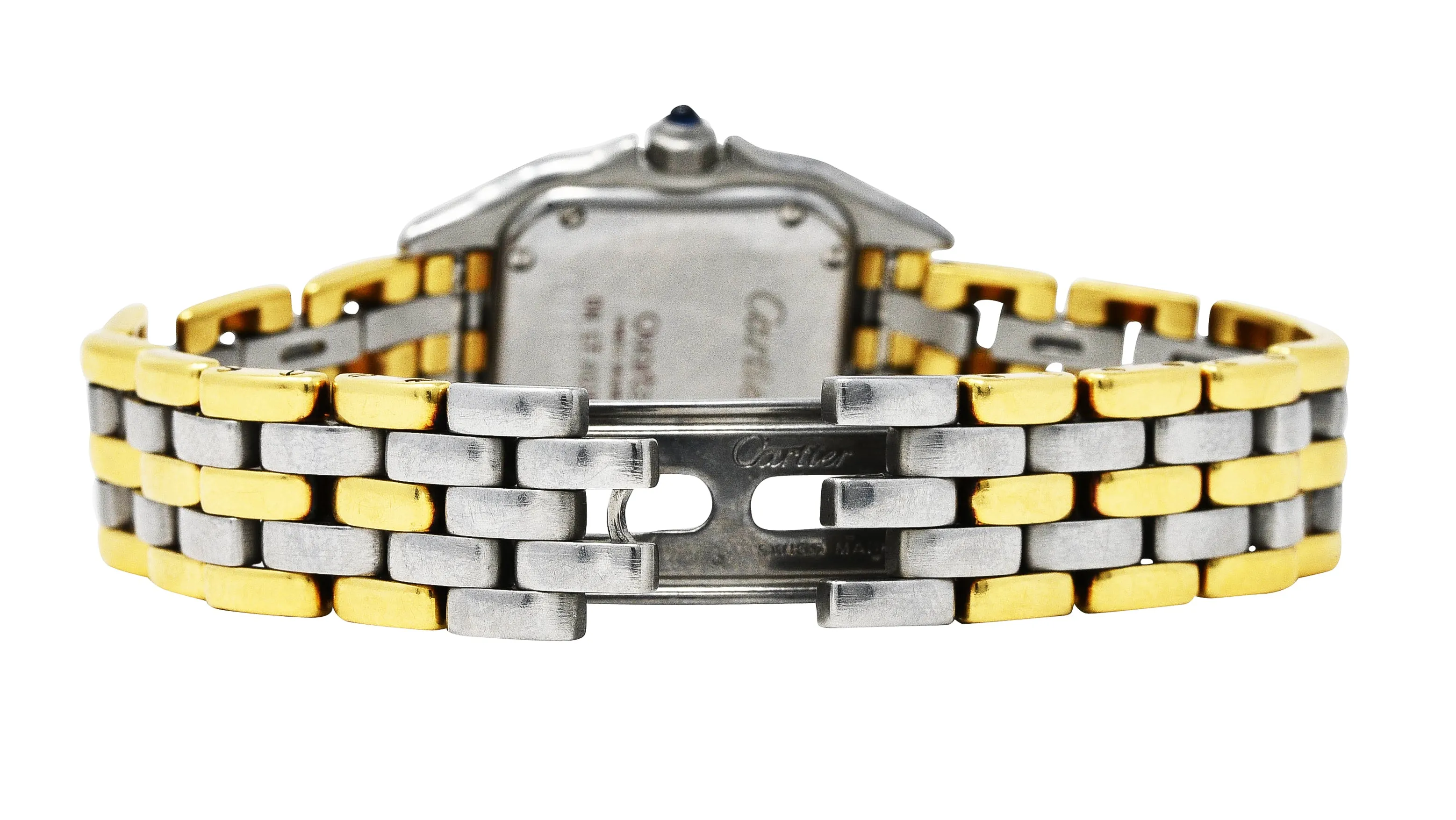 Cartier 18 Karat Gold Stainless Steel Panthere De Cartier Watch Bracelet
