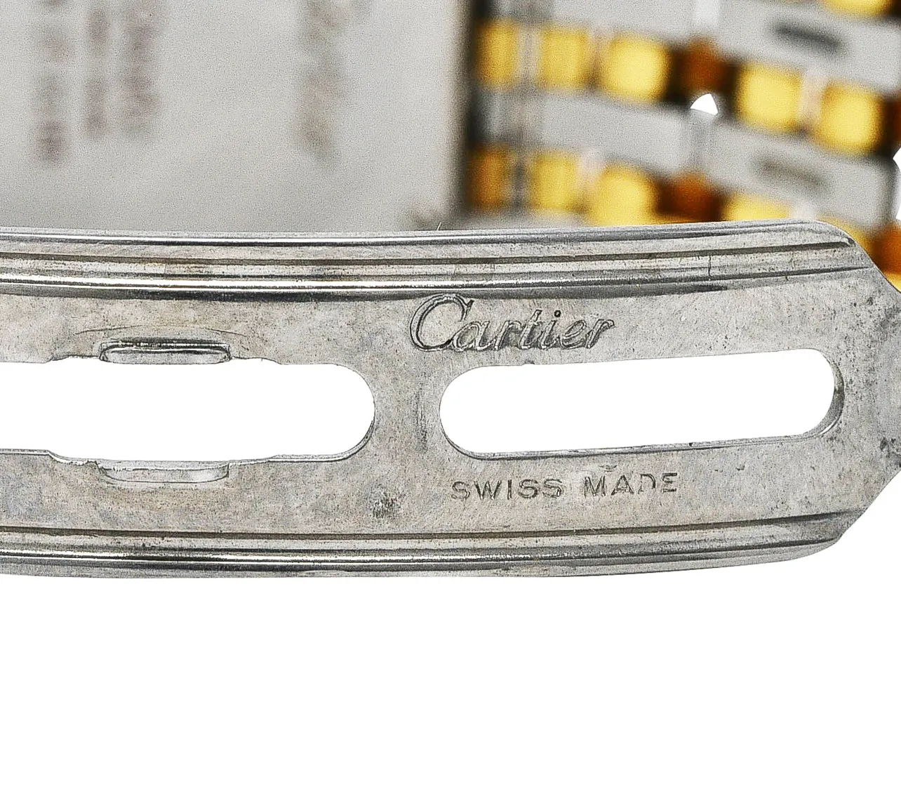 Cartier 18 Karat Gold Stainless Steel Panthere De Cartier Watch Bracelet