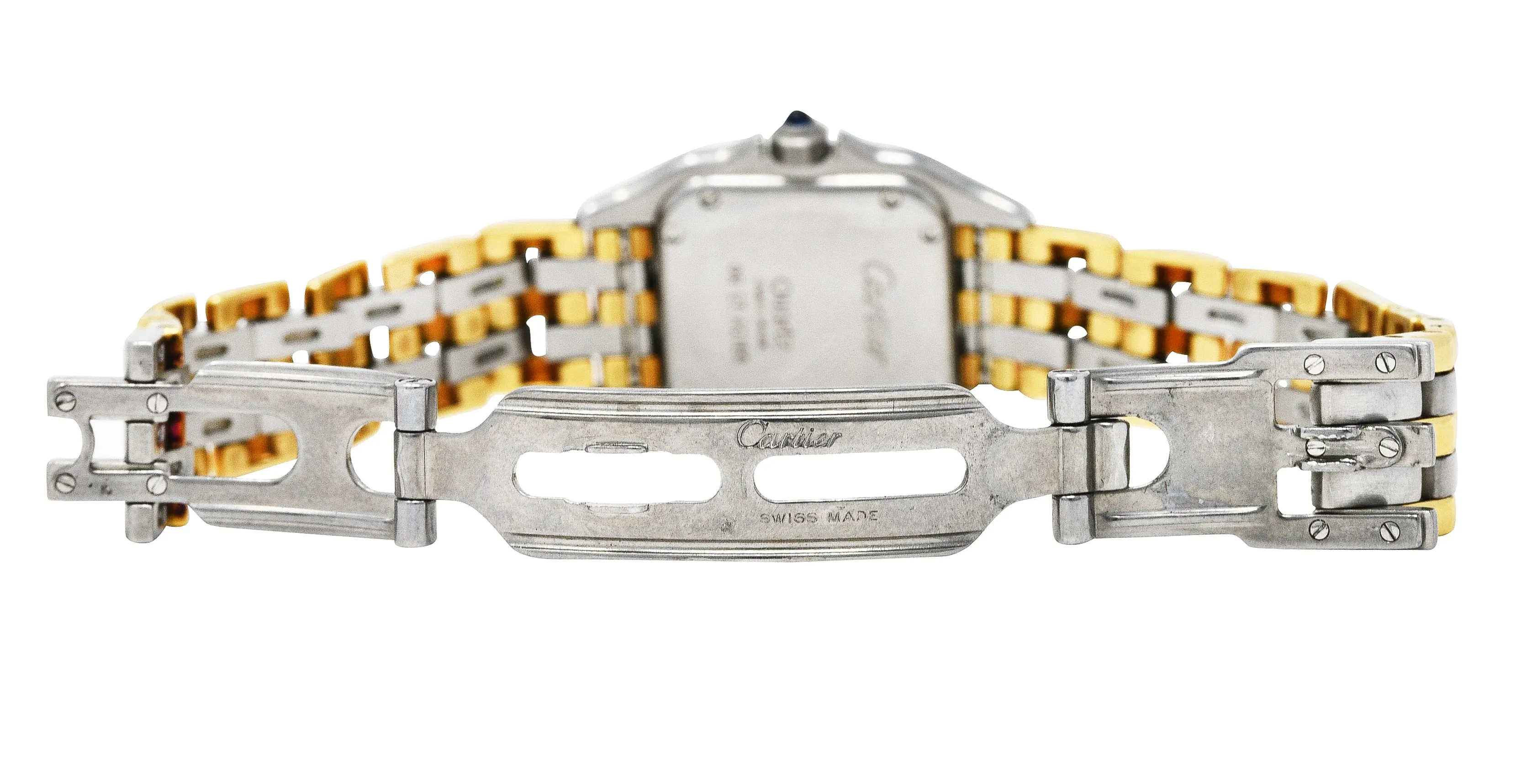 Cartier 18 Karat Gold Stainless Steel Panthere De Cartier Watch Bracelet