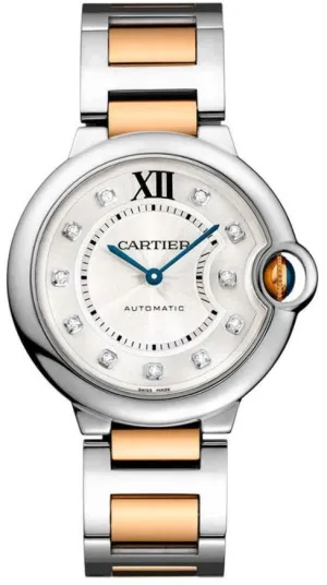 Cartier - Ballon Bleu 33mm - Stainless Steel and Pink Gold