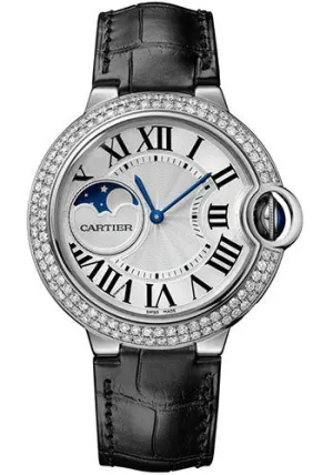 Cartier - Ballon Bleu - Moonphase 37mm - White Gold and Diamonds