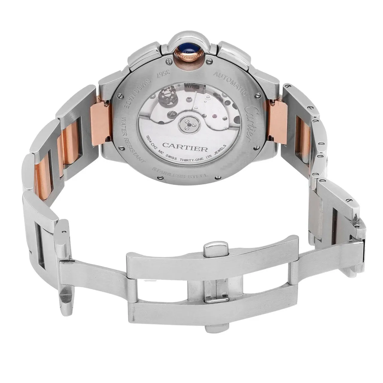 Cartier Ballon Bleu W6920063 44mm 18K Rose Gold Automatic Watch