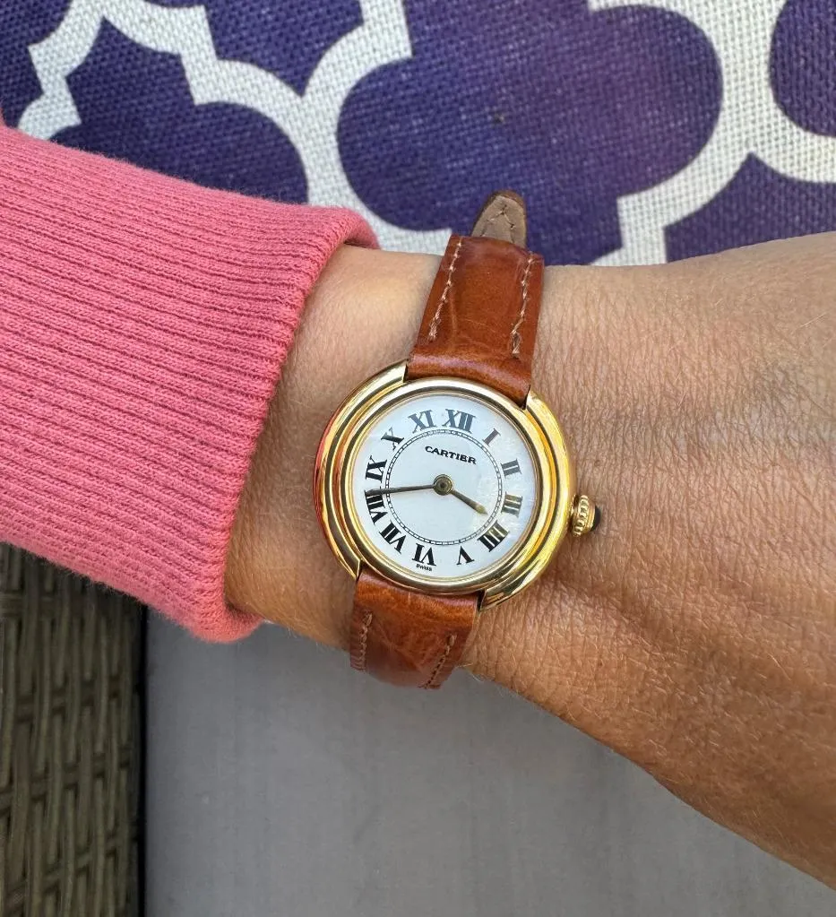 Cartier Ellipse Vintage Ladies Mechanical Watch - Solid 18K Gold