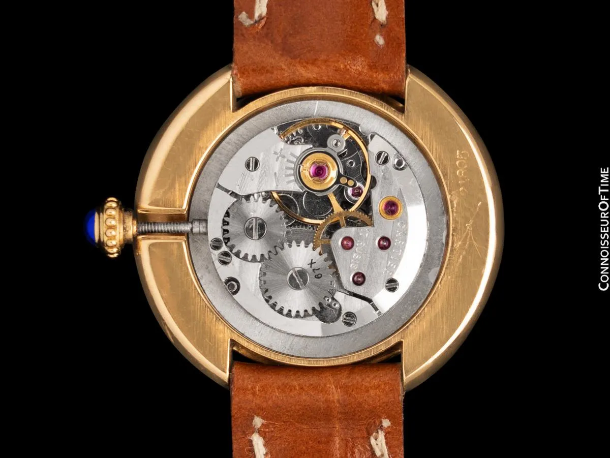 Cartier Ellipse Vintage Ladies Mechanical Watch - Solid 18K Gold