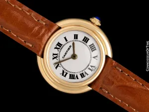 Cartier Ellipse Vintage Ladies Mechanical Watch - Solid 18K Gold