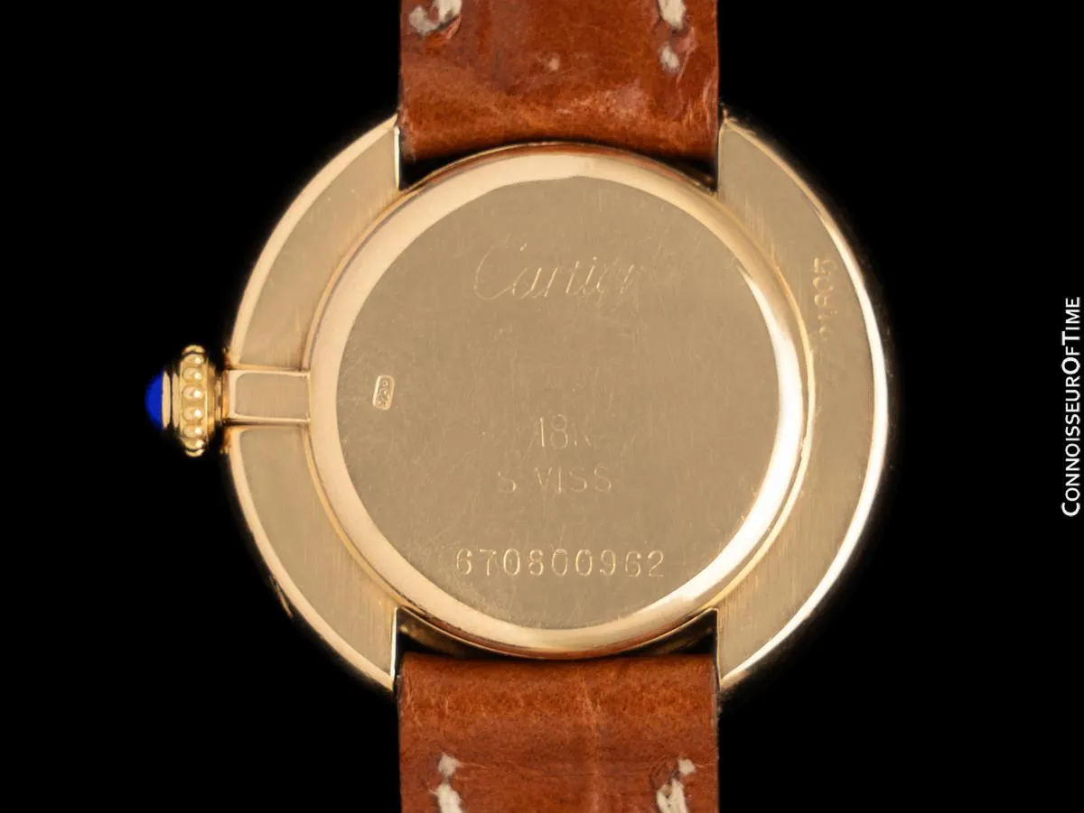 Cartier Ellipse Vintage Ladies Mechanical Watch - Solid 18K Gold
