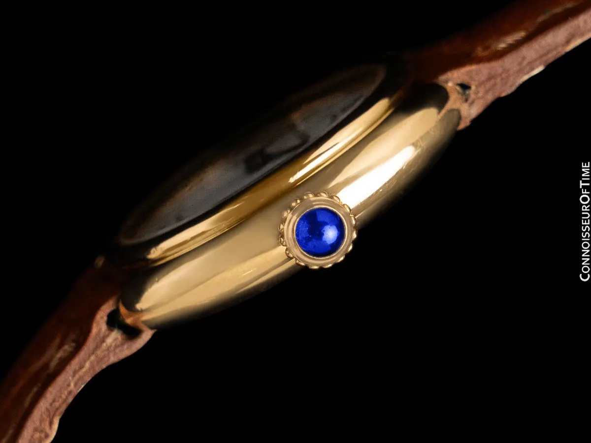 Cartier Ellipse Vintage Ladies Mechanical Watch - Solid 18K Gold