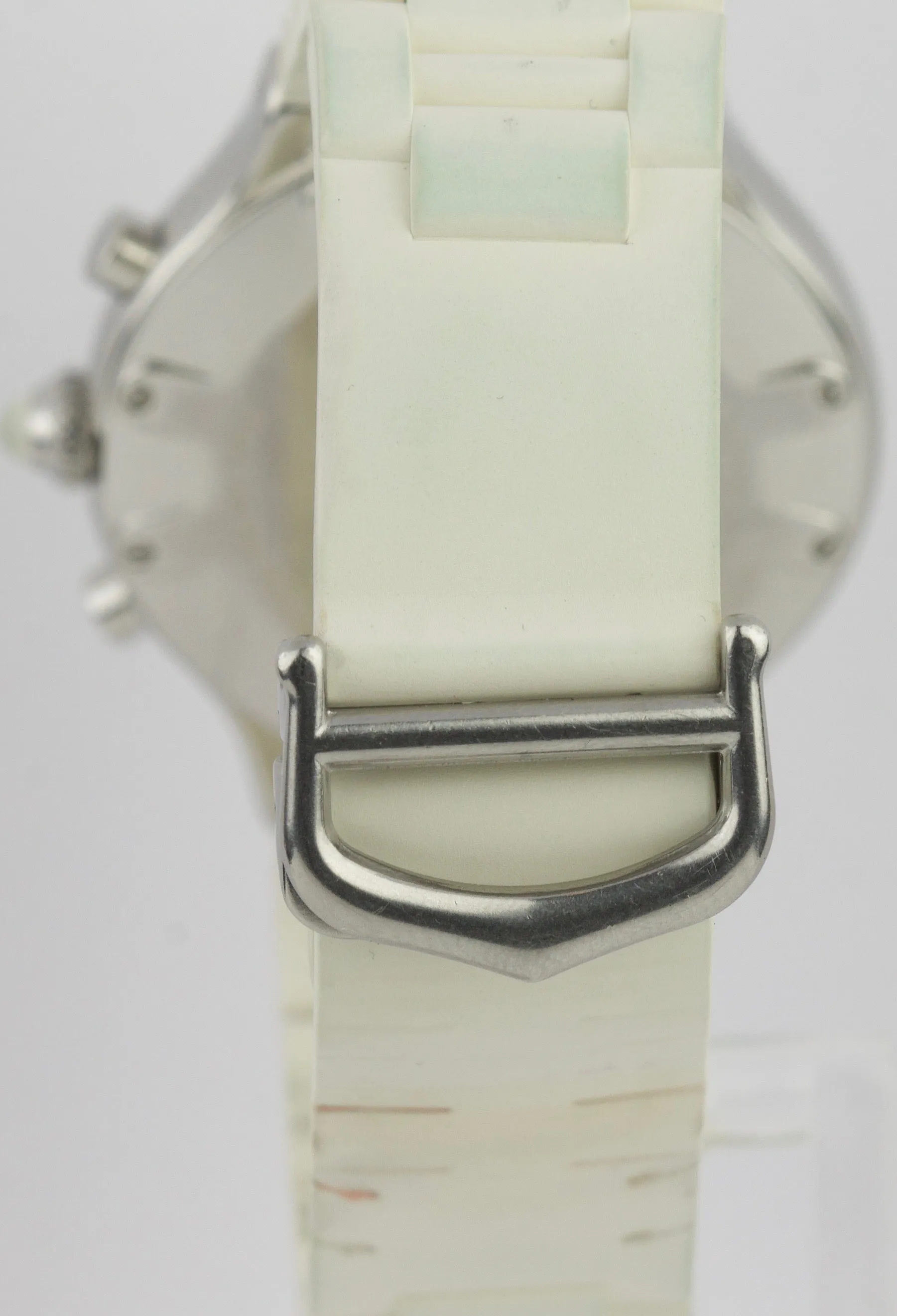 Cartier Must 21 Chronoscaph 2424 Chronograph 38mm W10184u2 Steel Rubber Watch
