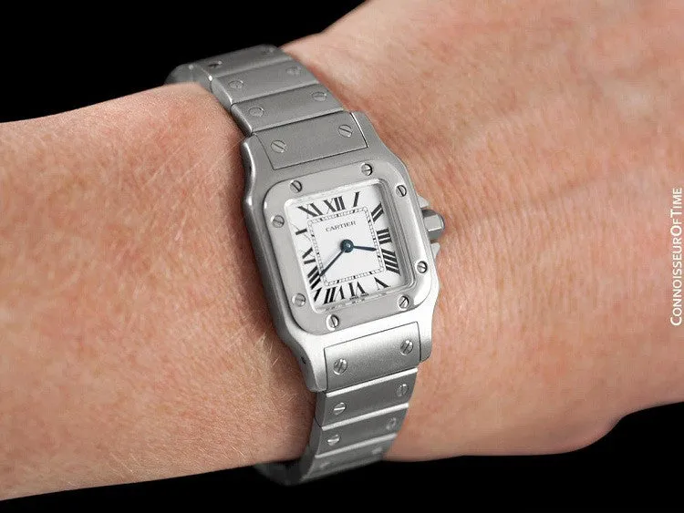 Cartier Santos Galbee Ladies Quartz Bracelet Watch, Stainless Steel - W20056D6