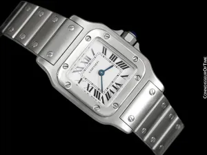 Cartier Santos Galbee Ladies Quartz Bracelet Watch, Stainless Steel - W20056D6
