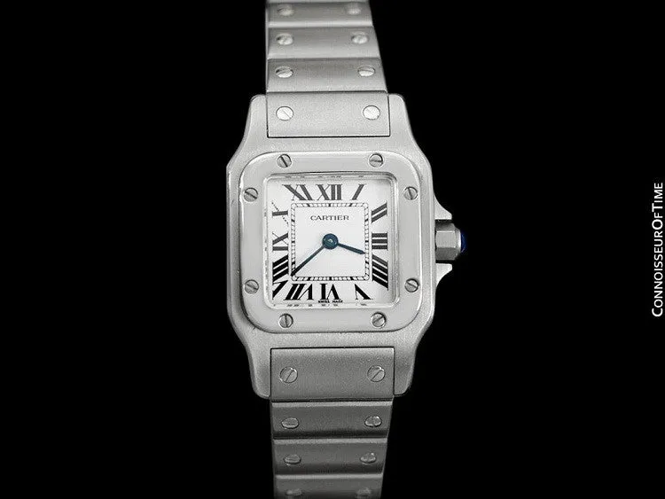 Cartier Santos Galbee Ladies Quartz Bracelet Watch, Stainless Steel - W20056D6