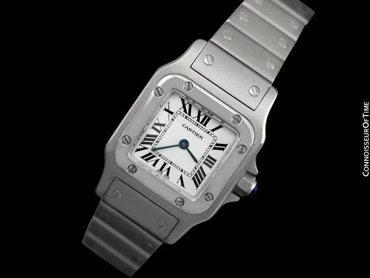 Cartier Santos Galbee Ladies Quartz Bracelet Watch, Stainless Steel - W20056D6