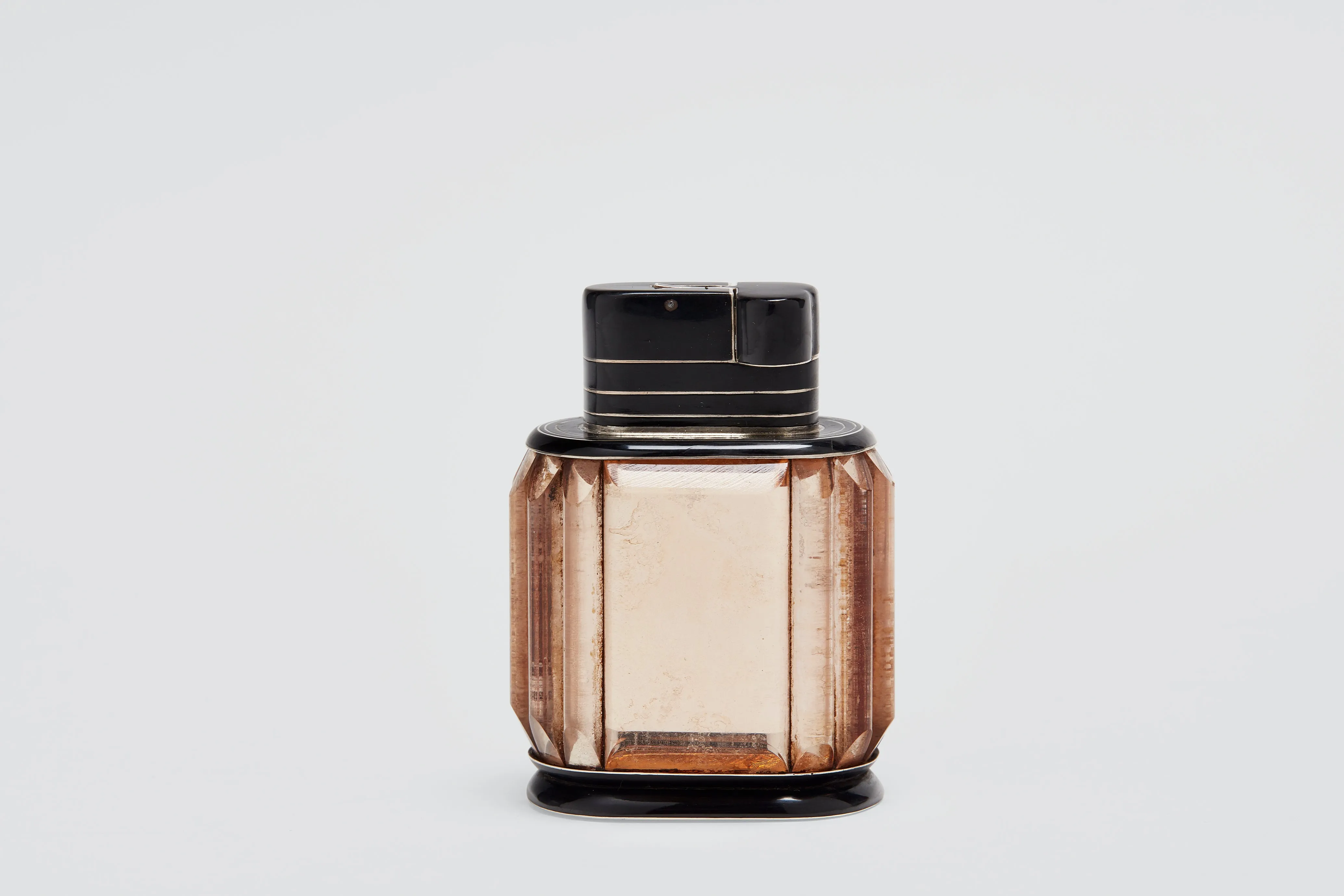 Cartier Sterling Enamel & Crystal Table Lighter