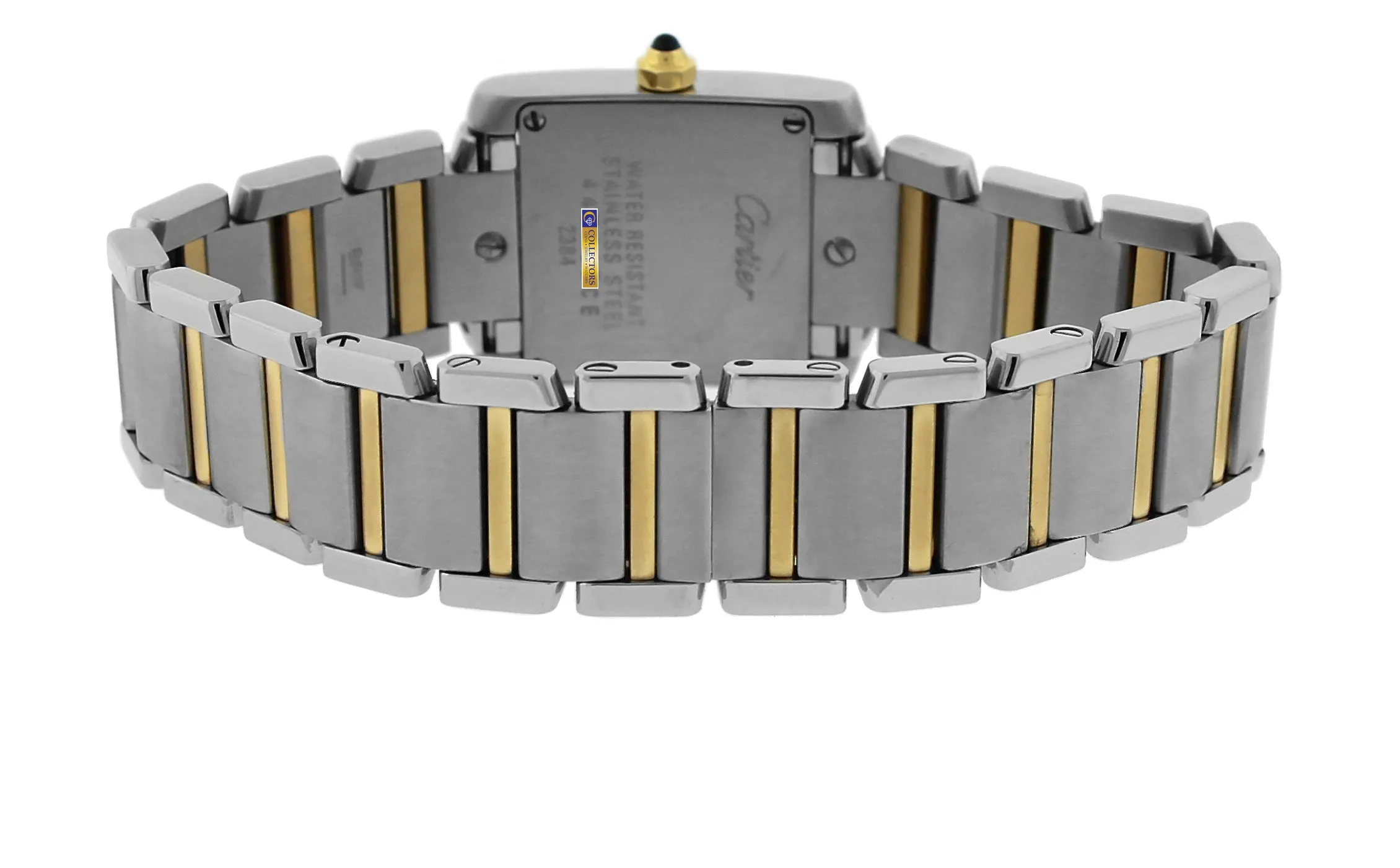 Cartier Tank Francaise Stainless Gold Roman Two-Tone Quartz Watch 2384 W51007Q4