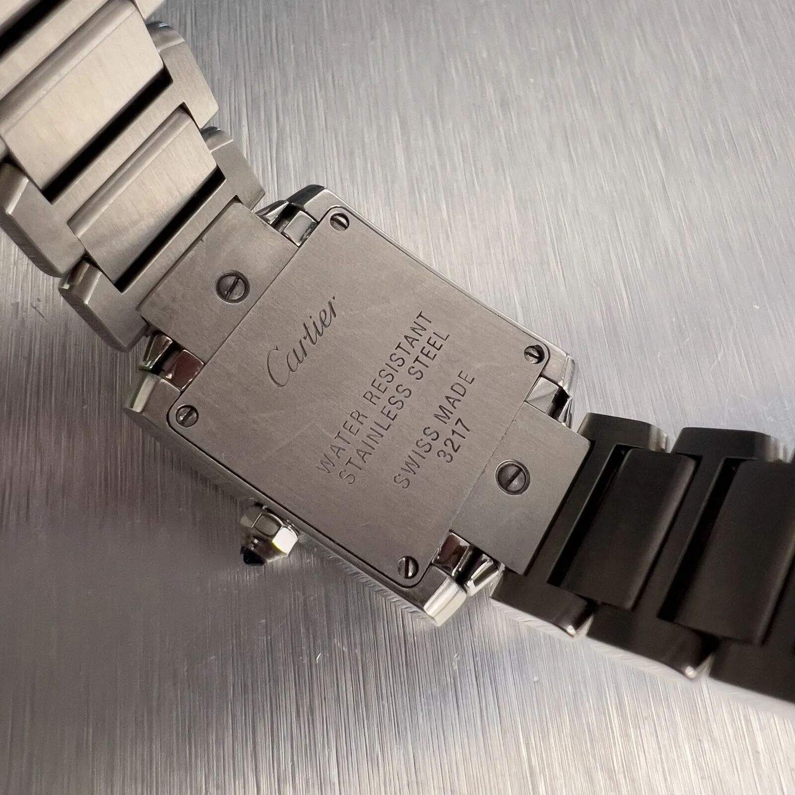 Cartier Tank Francaise Stainless Steel White 20mm SMALL W51008Q3 BOX   PAPERS