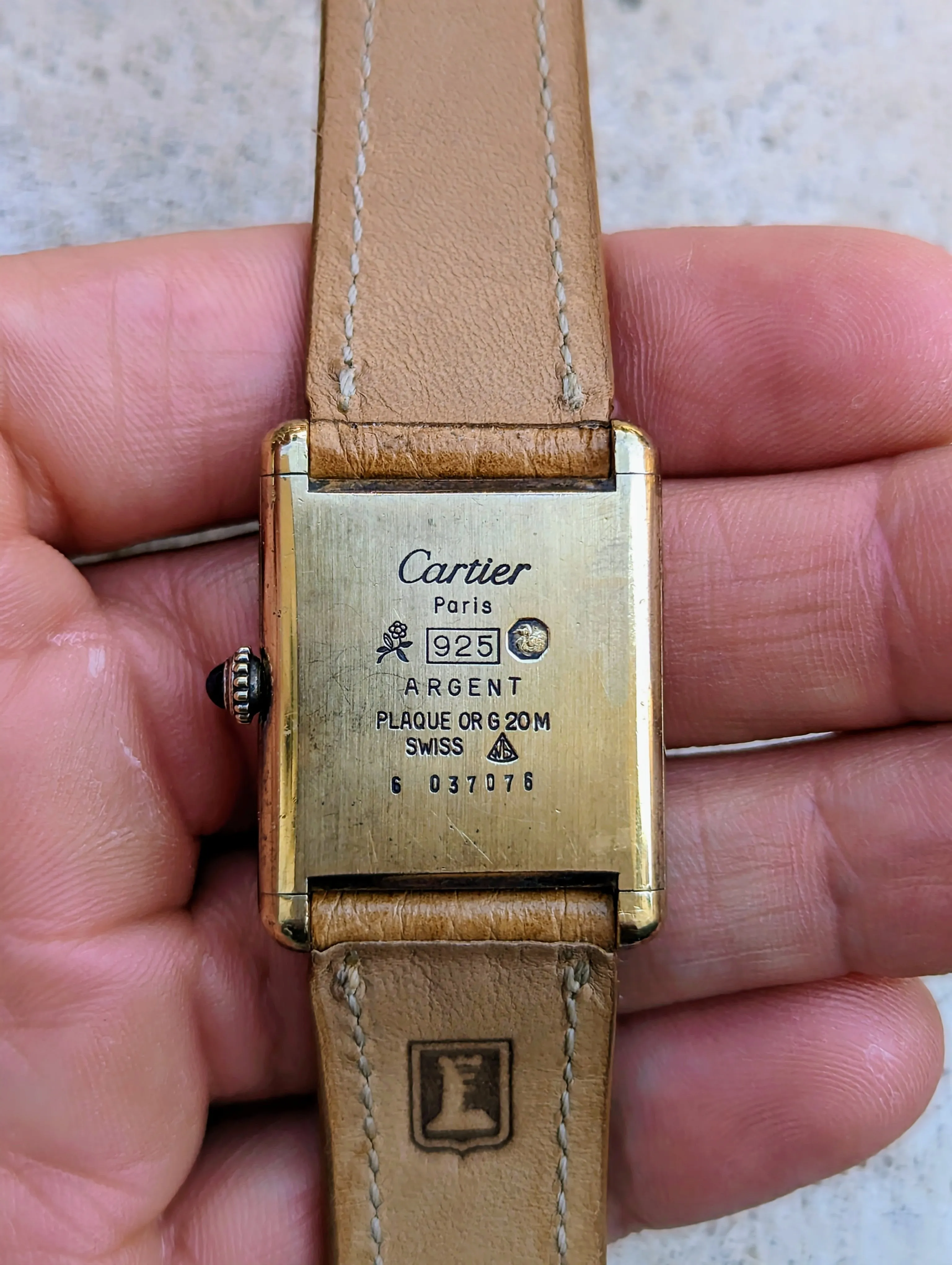 Cartier Tank Lemon Dial - Manual wound