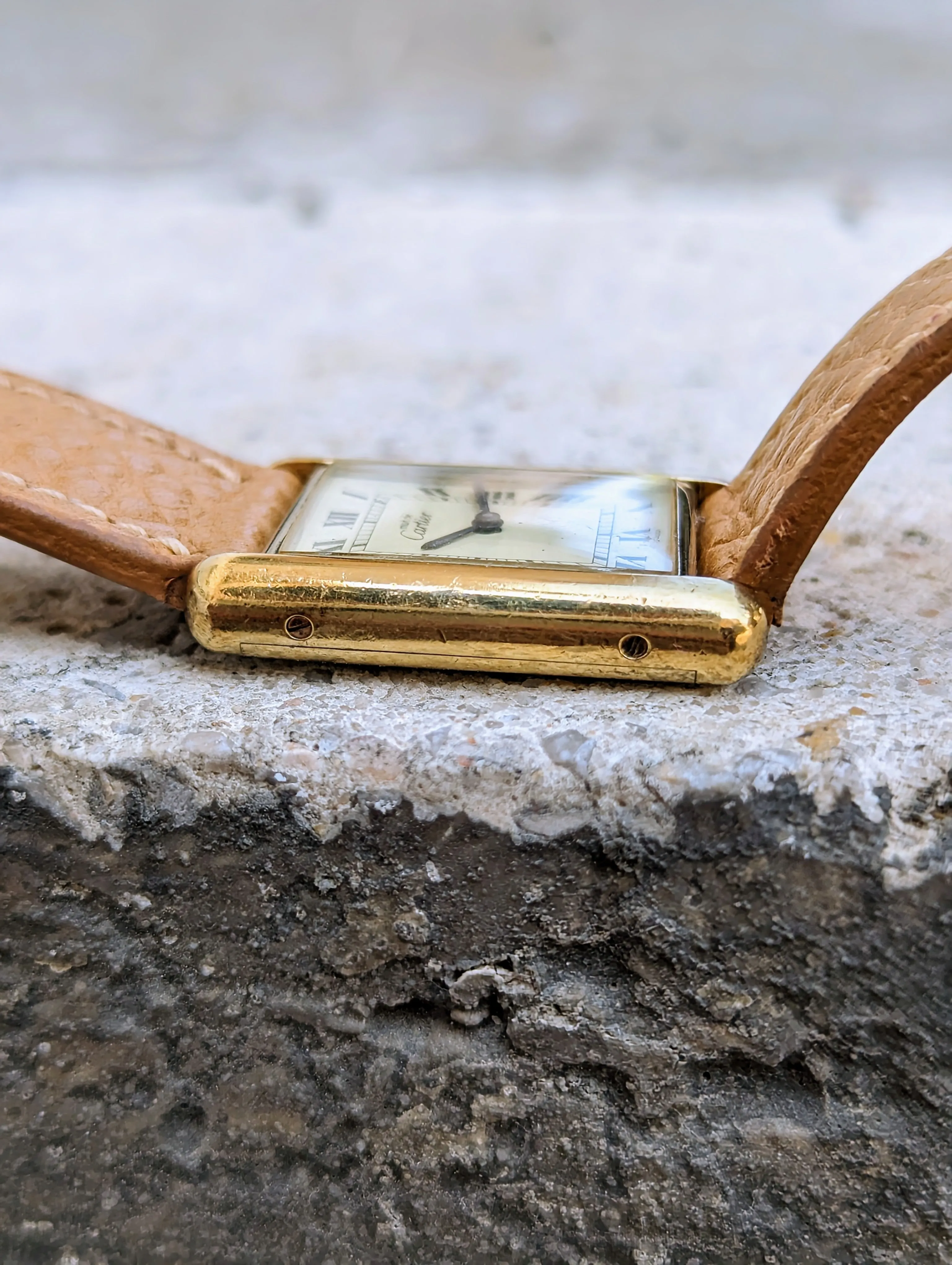 Cartier Tank Lemon Dial - Manual wound