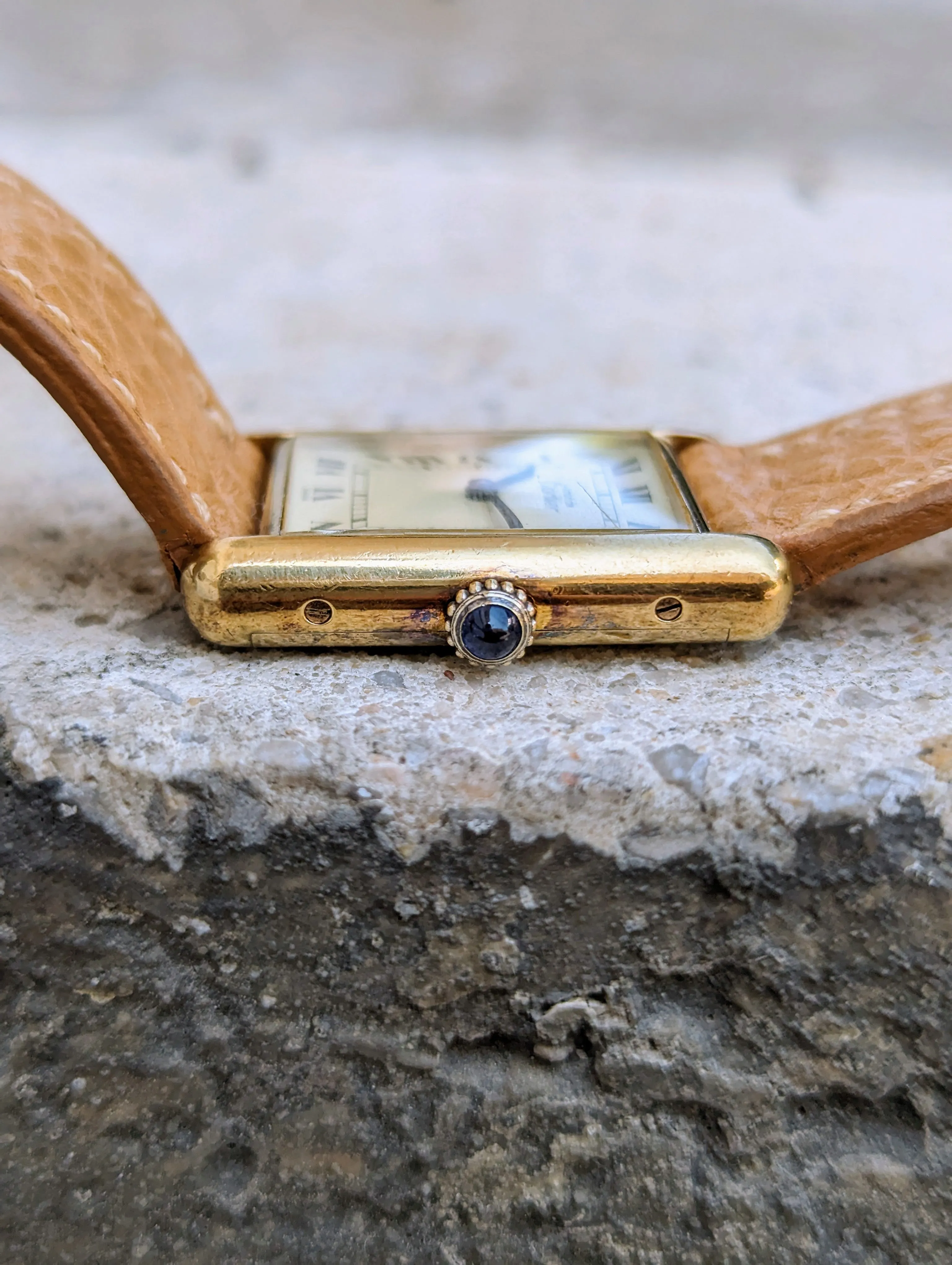 Cartier Tank Lemon Dial - Manual wound