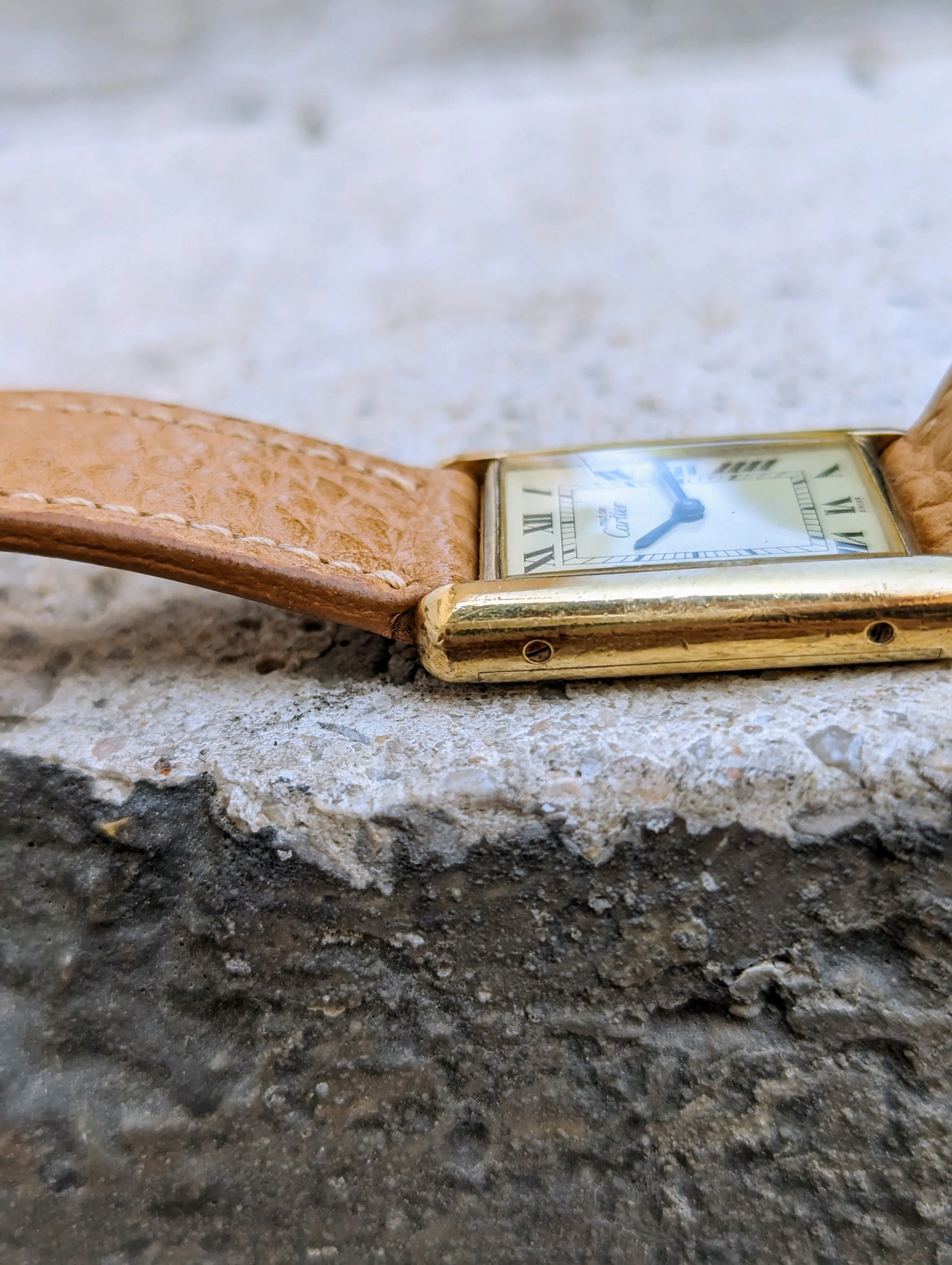 Cartier Tank Lemon Dial - Manual wound