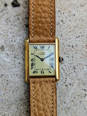 Cartier Tank Lemon Dial - Manual wound