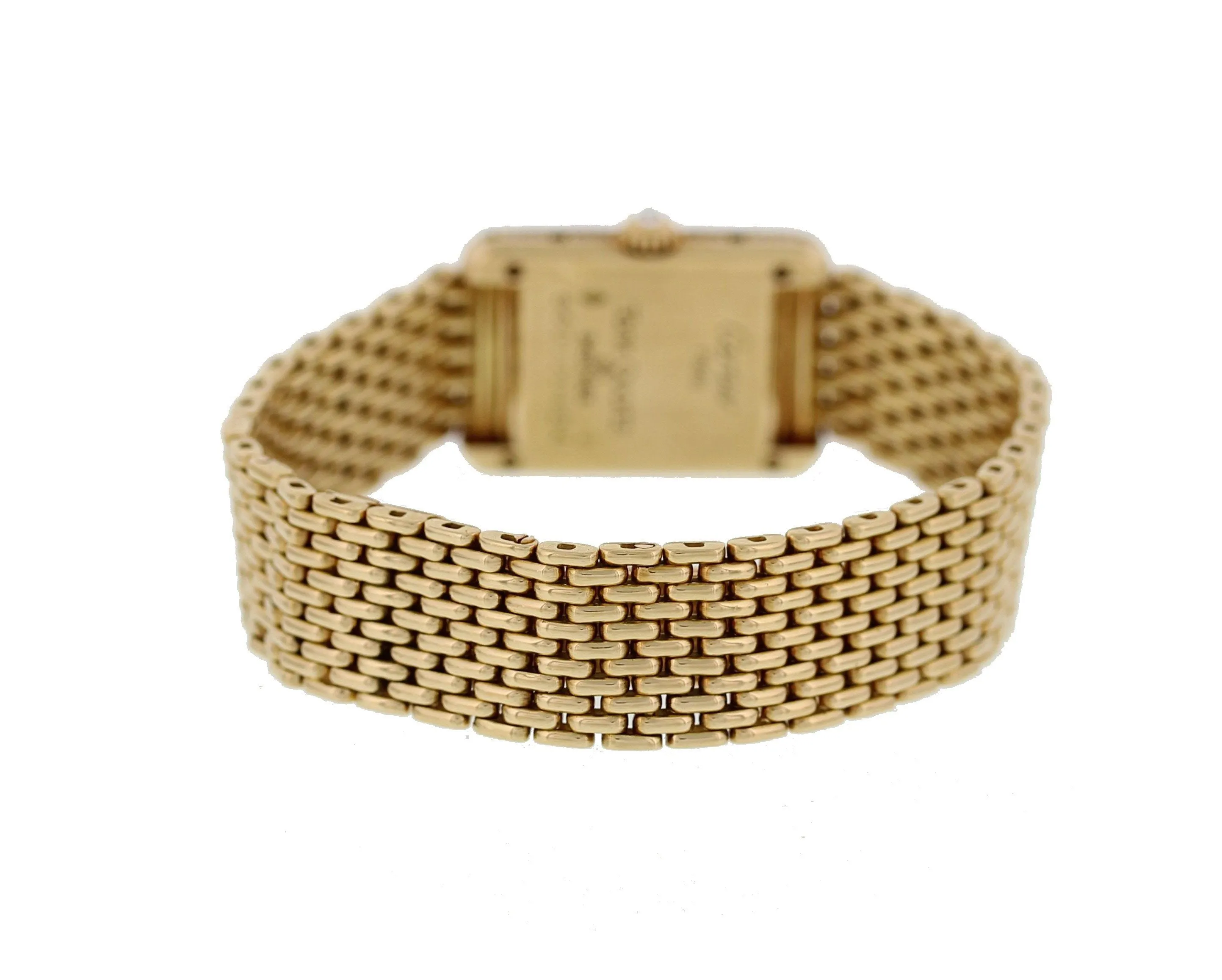 Cartier Tank Louis 18K Yellow Gold Factory Diamonds Box & Papers