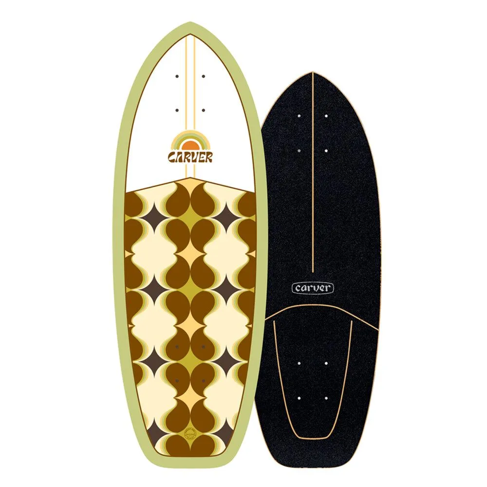 Carver Snapper Surfskate Cruiser Skateboard DECK ONLY - 9.625" x 28.0" WB 15.375"
