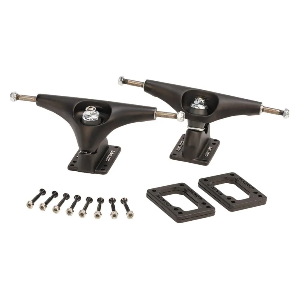 Carver Surf Skate Skateboard 6.5" CX Truck Set - Coal Satin