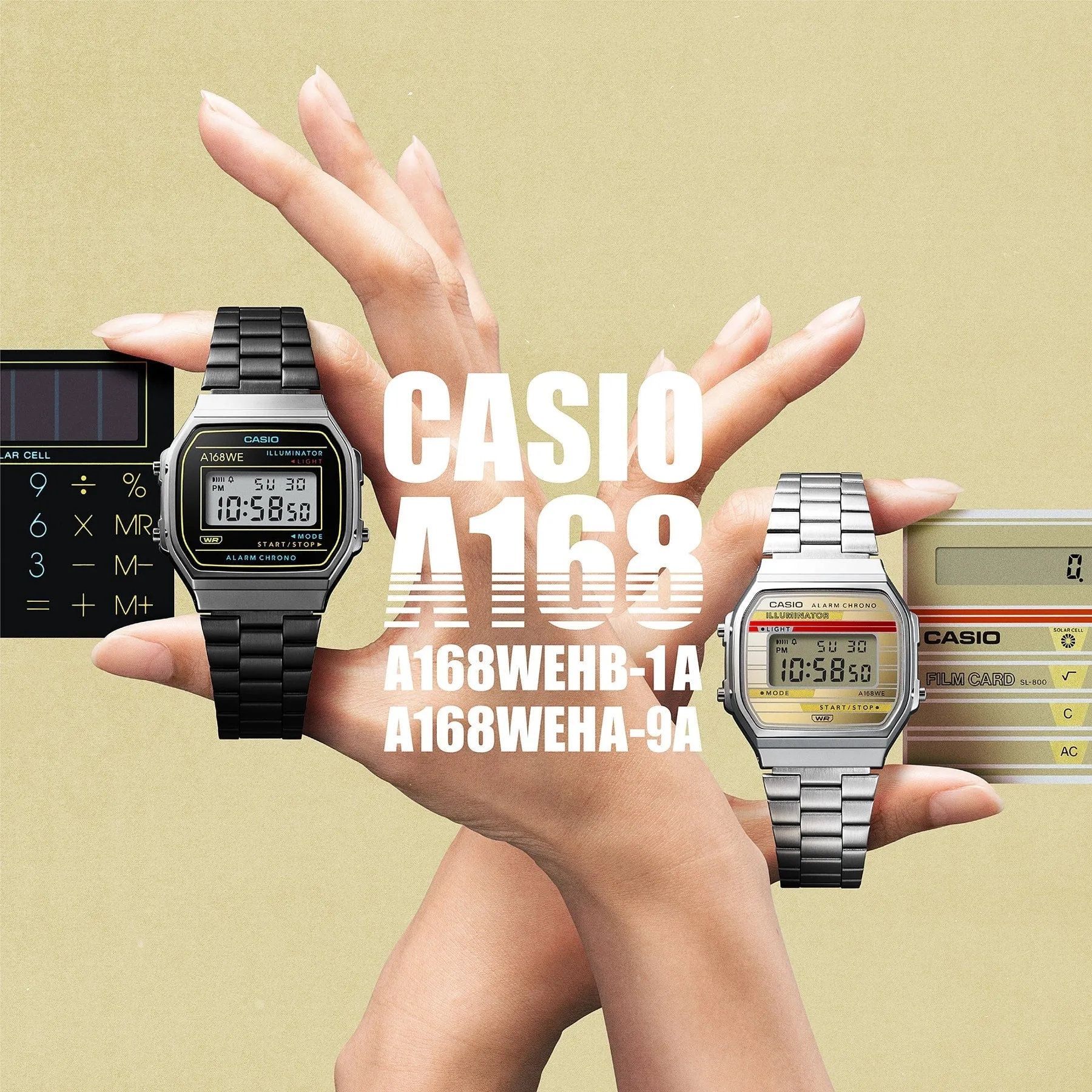 Casio A168WEHB-1ADF SIlver Black