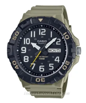 Casio Analog Men's Watch MRW-210H-5A Black Dial Resin Strap Watch