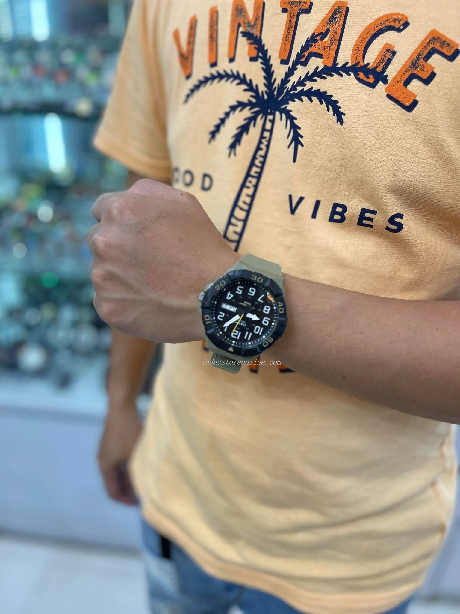 Casio Analog Men's Watch MRW-210H-5A Black Dial Resin Strap Watch