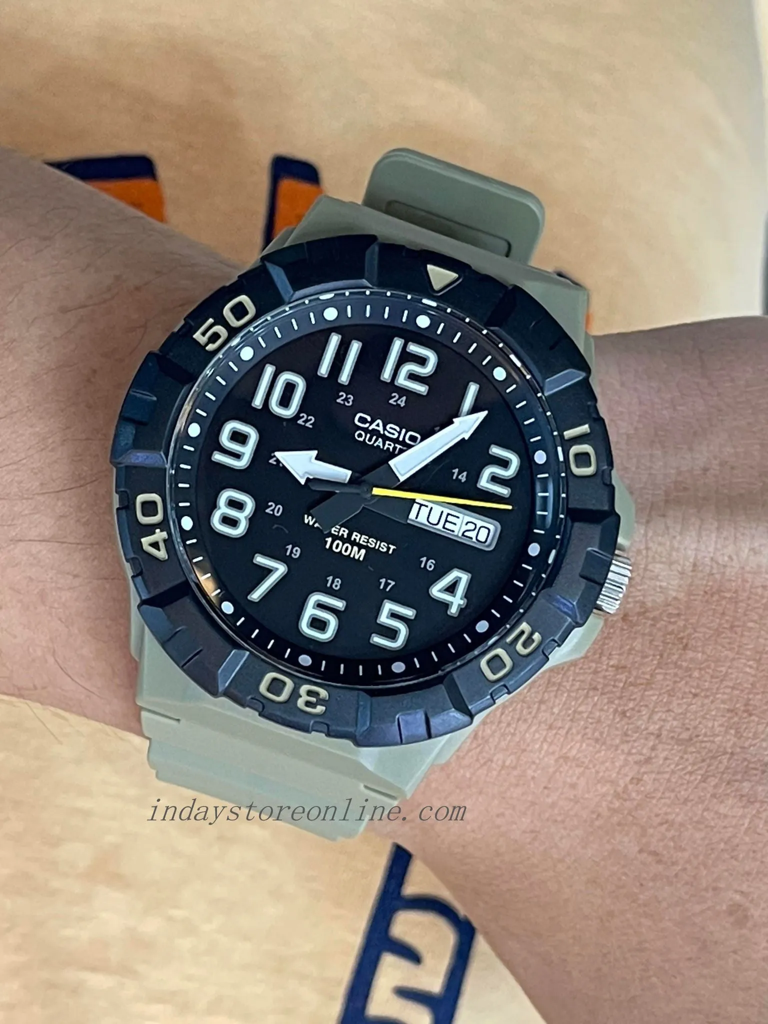 Casio Analog Men's Watch MRW-210H-5A Black Dial Resin Strap Watch