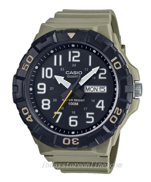 Casio Analog Men's Watch MRW-210H-5A Black Dial Resin Strap Watch