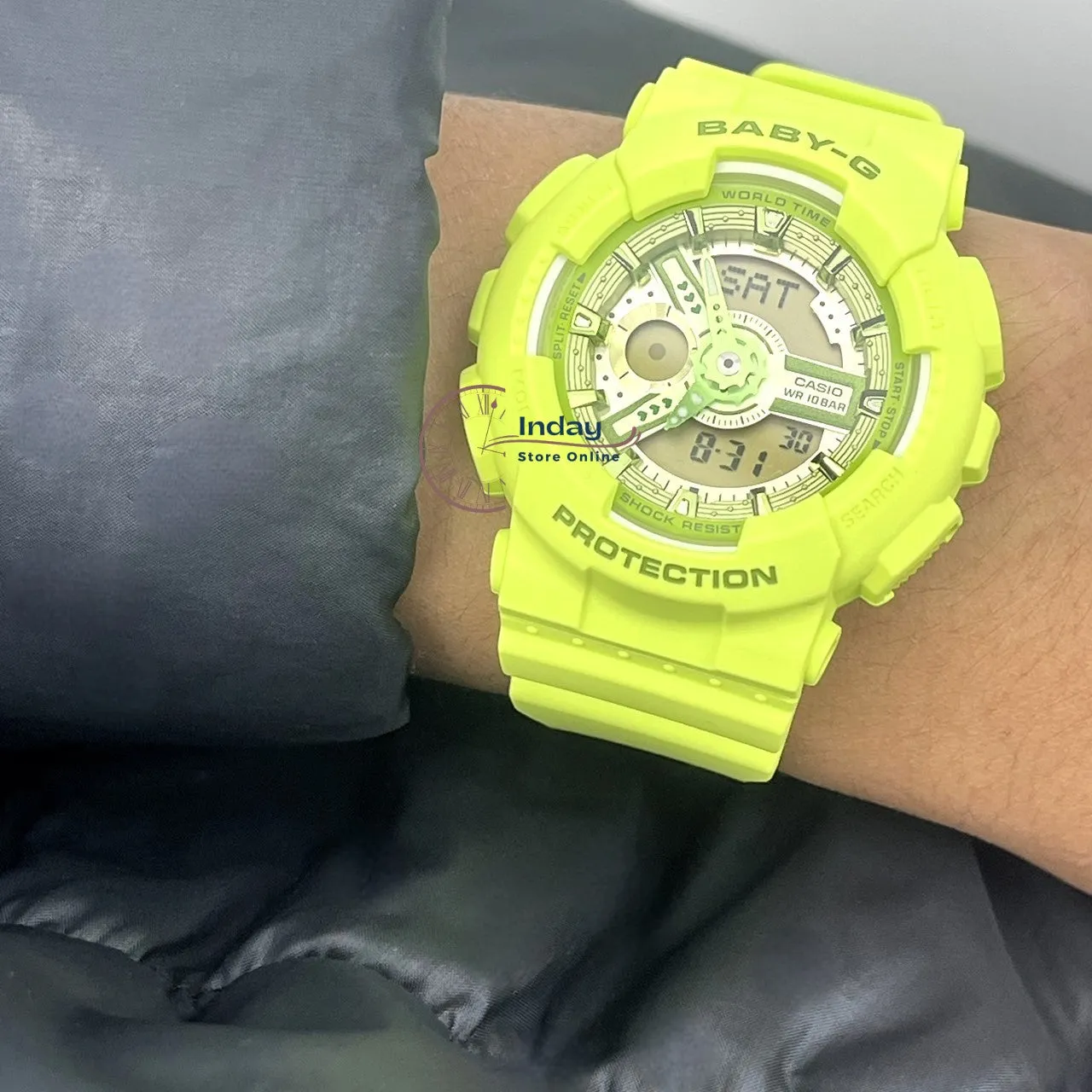 Casio Baby-G Women's Watch BA-110YK-3A Resin Band Shock Resistant Mineral Glass