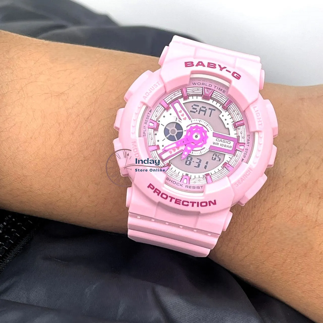 Casio Baby-G Women's Watch BA-110YK-4A Resin Band Shock Resistant Mineral Glass