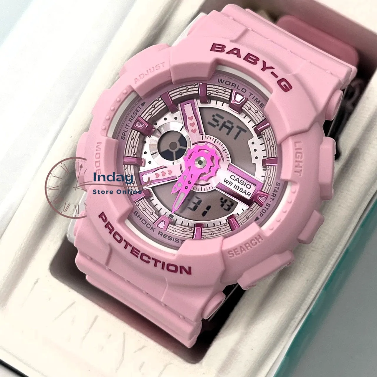 Casio Baby-G Women's Watch BA-110YK-4A Resin Band Shock Resistant Mineral Glass