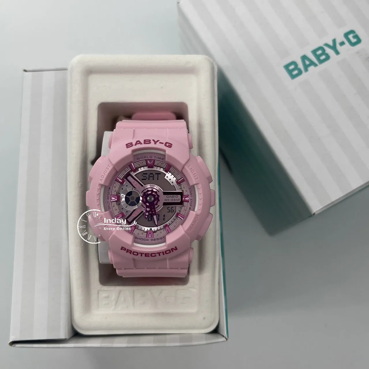 Casio Baby-G Women's Watch BA-110YK-4A Resin Band Shock Resistant Mineral Glass