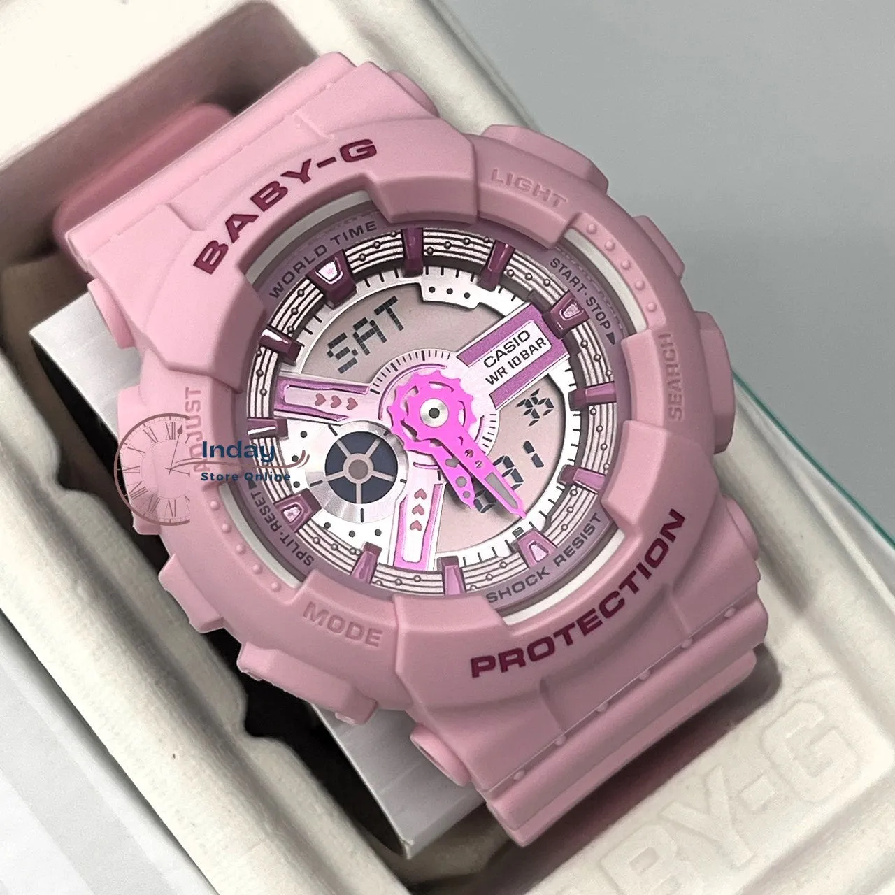 Casio Baby-G Women's Watch BA-110YK-4A Resin Band Shock Resistant Mineral Glass