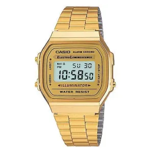 Casio Classic Collection Digital Metal Watch Gold A168WG-9VT