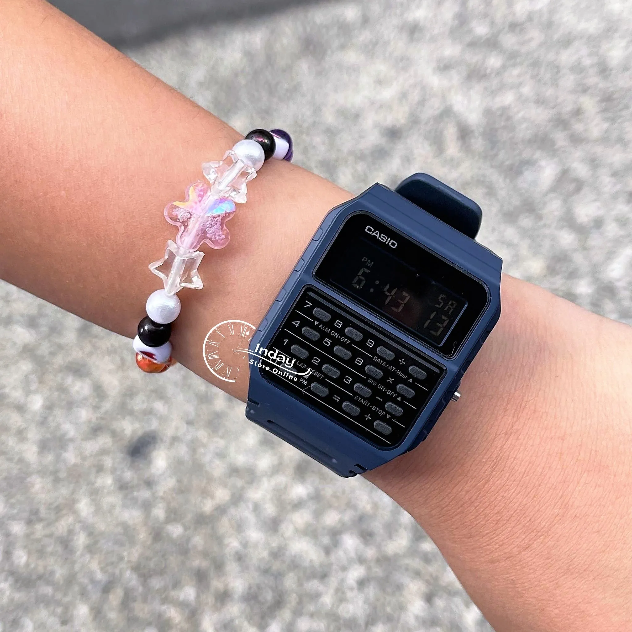 Casio Digital Unisex Watch CA-53WF-2B Digital Data Bank Resin Band Resin Glass Battery Life 5-Years