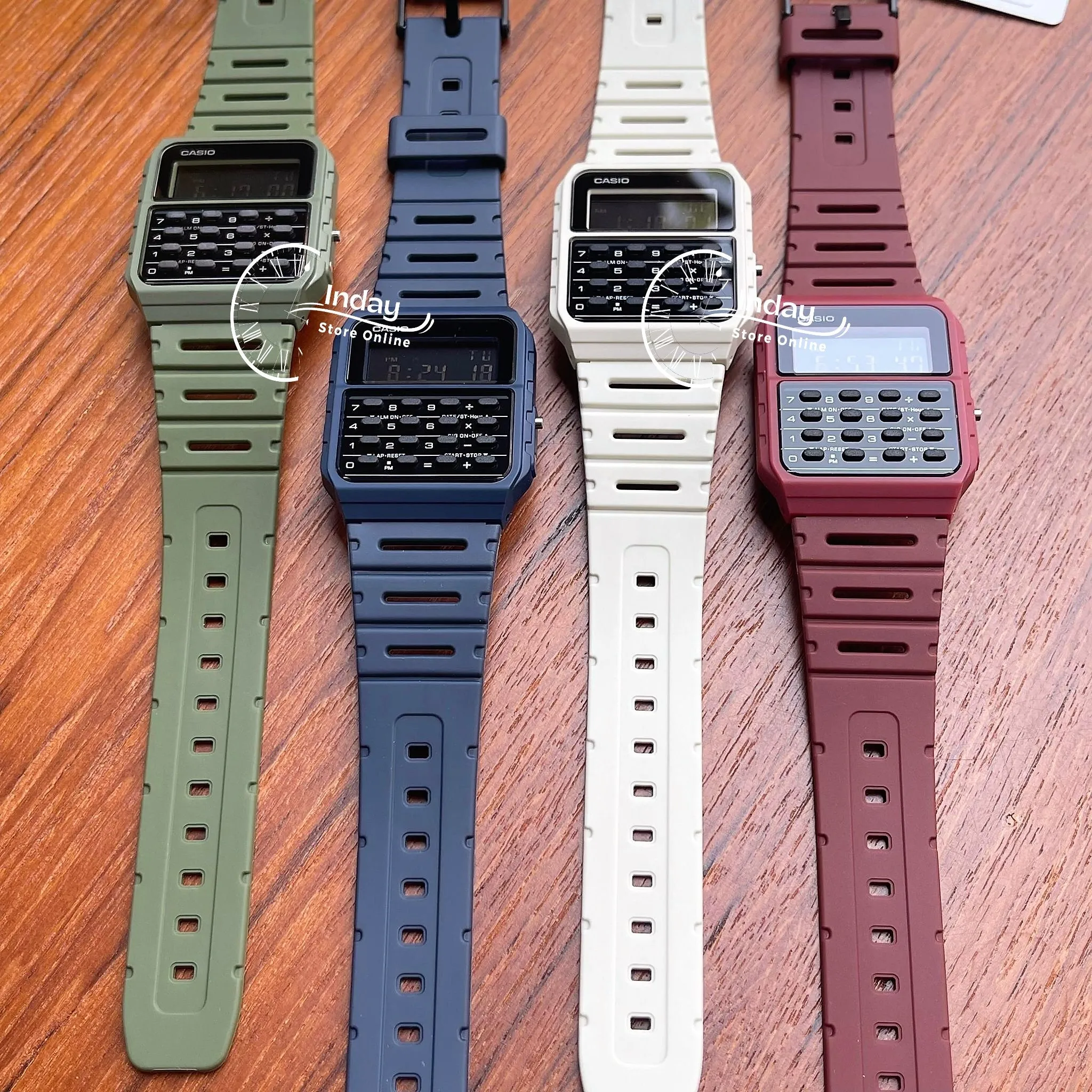 Casio Digital Unisex Watch CA-53WF-2B Digital Data Bank Resin Band Resin Glass Battery Life 5-Years