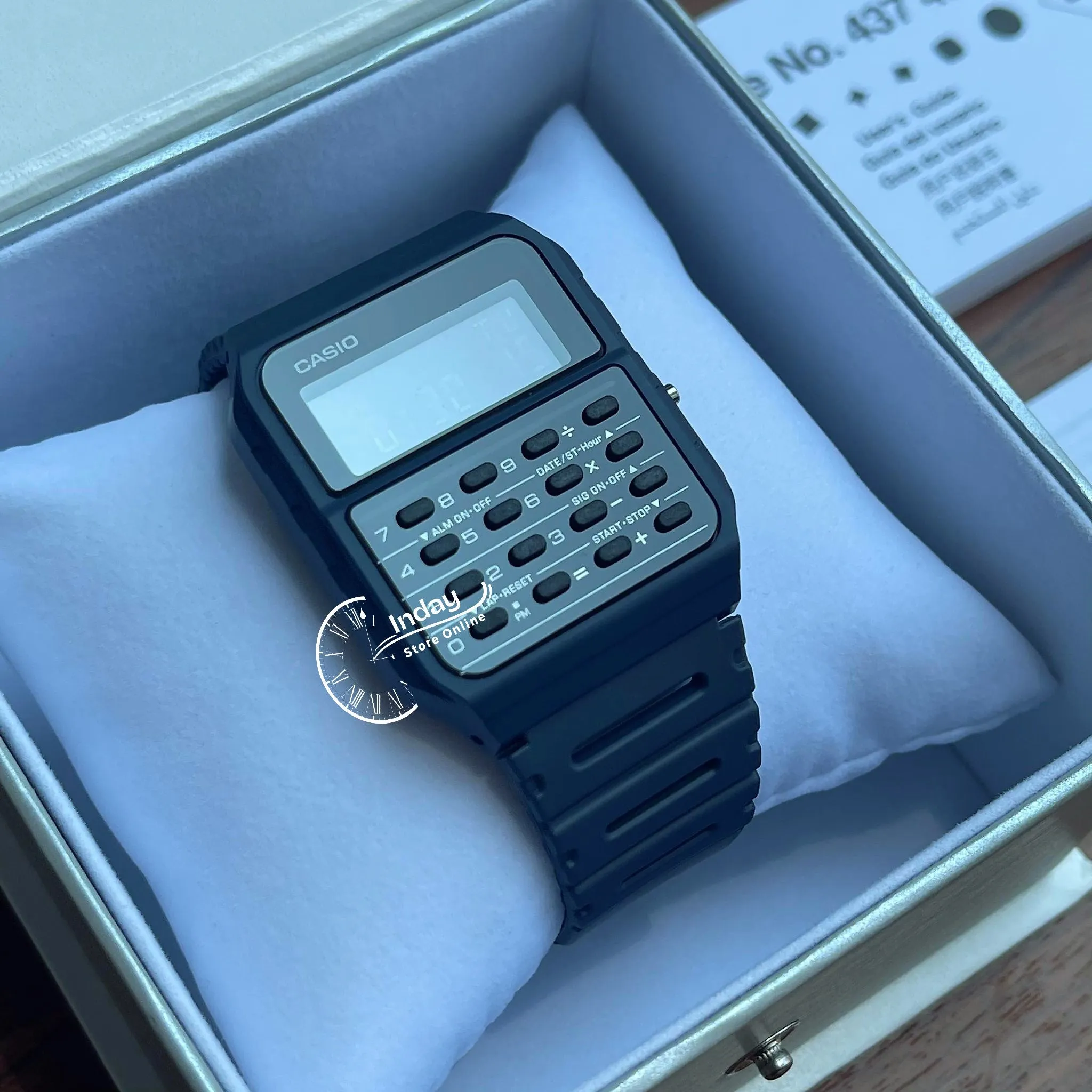 Casio Digital Unisex Watch CA-53WF-2B Digital Data Bank Resin Band Resin Glass Battery Life 5-Years