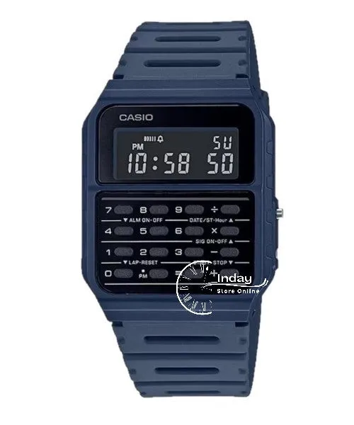 Casio Digital Unisex Watch CA-53WF-2B Digital Data Bank Resin Band Resin Glass Battery Life 5-Years