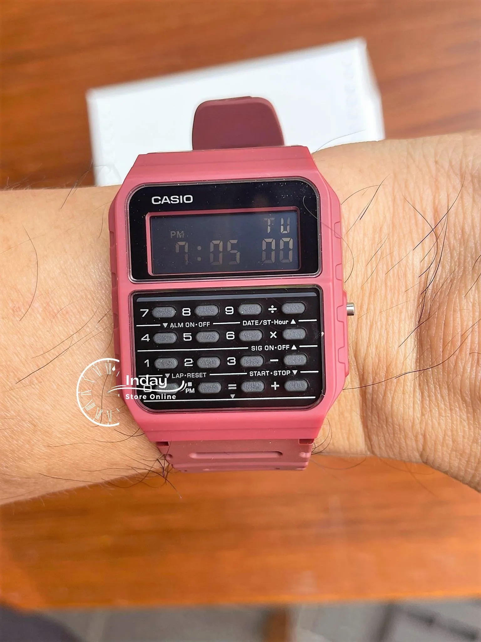 Casio Digital Unisex Watch CA-53WF-4B Calculator Digital Resin Band Resin Glass Battery Life 5-Years