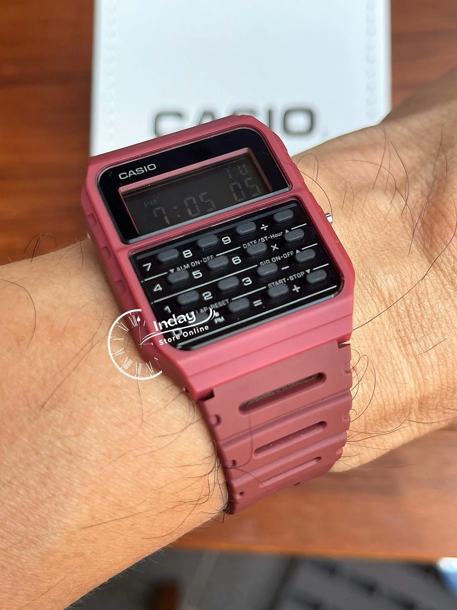 Casio Digital Unisex Watch CA-53WF-4B Calculator Digital Resin Band Resin Glass Battery Life 5-Years