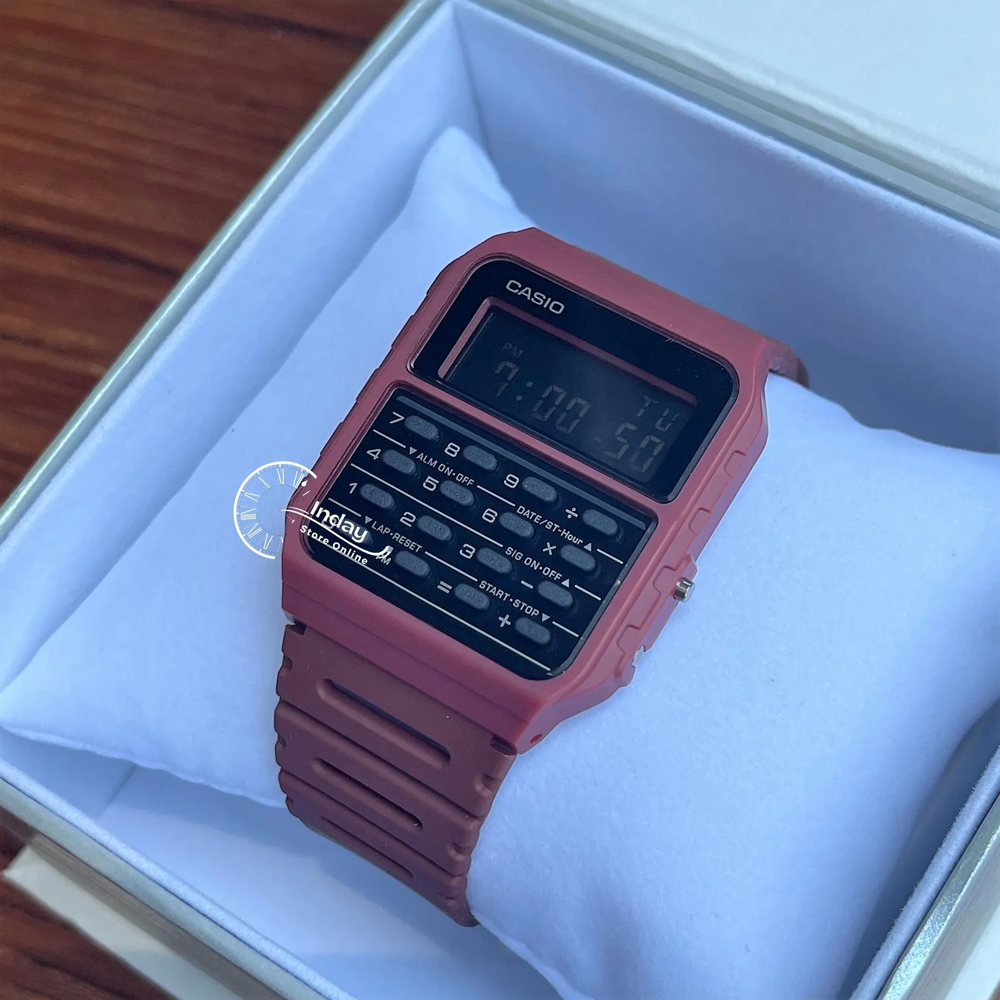 Casio Digital Unisex Watch CA-53WF-4B Calculator Digital Resin Band Resin Glass Battery Life 5-Years