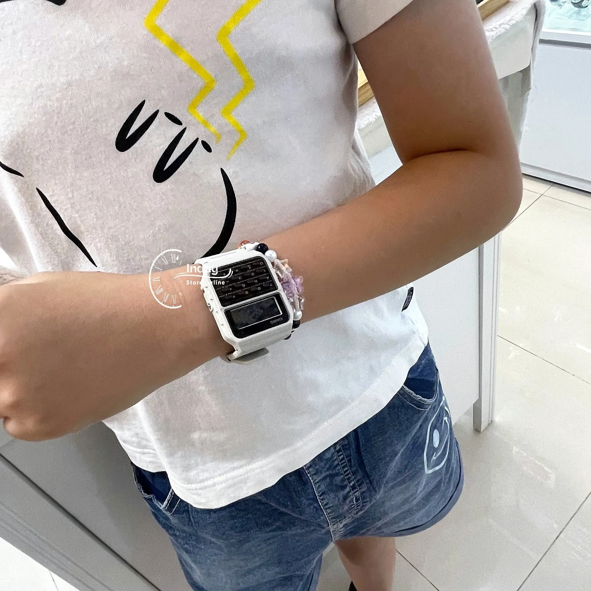 Casio Digital Unisex Watch CA-53WF-8B Digital Data Bank Resin Band Resin Glass Battery Life 5-Years