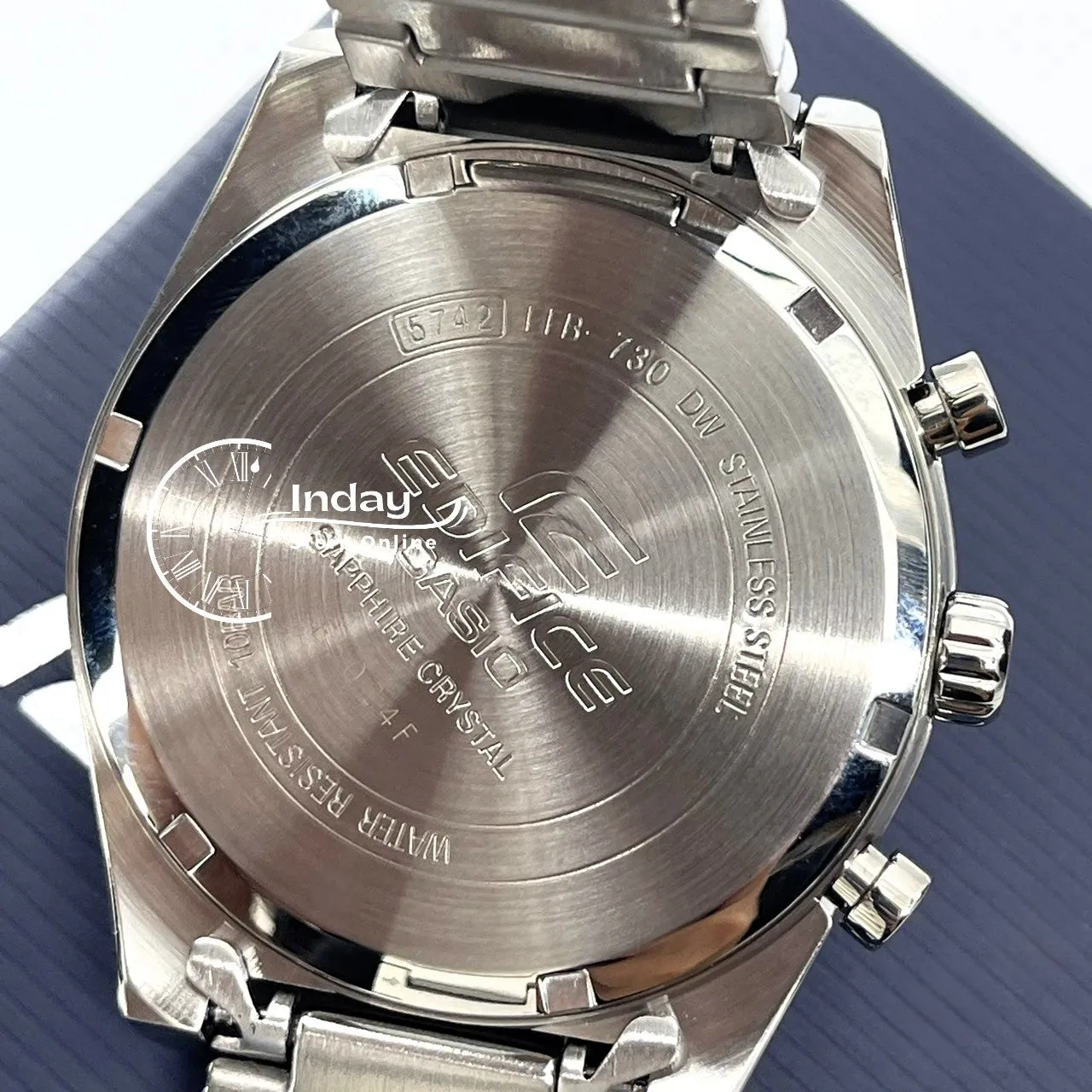 Casio Edifice Men's Watch EFB-730D-1A Stainless Steel Band Solid Band Sapphire Crystal
