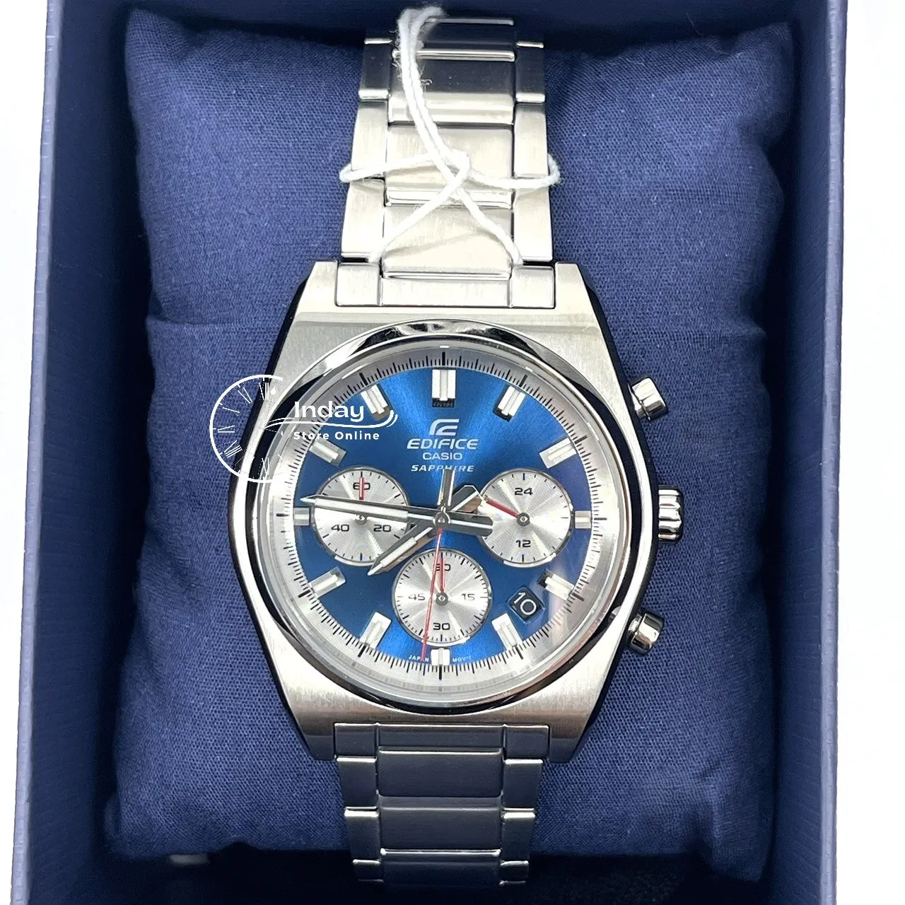 Casio Edifice Men's Watch EFB-730D-2A Stainless Steel Band Solid Band Sapphire Crystal